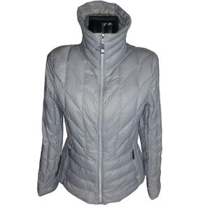 Vince Camuto Gray Quilted Light Packable Puffer Down Jacket M